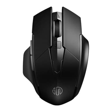 inphic Souris sans Fil Bluetooth Rechargeable Silencieuse(Tri-Mode: BT 5.0/4.0 + 2.4G), Optique 1600 DPI, Ergonomique pour Ordinateur, PC, Mac, Noir