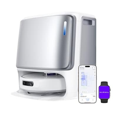 Narwal Freo Z Ultra - Aspirateur Robot Laveur - Double Puce IA et Évitement d'Obstacles Intelligent et Ultra-Précis, Aspiration 12 000 Pa, Brosse Rotative Anti-Enchevêtrement, Contrôle via Application