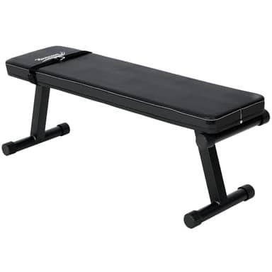 Novonova Banc Plat, Banc de Musculation Pliable, Banc d'Entraînement Pliable, Banc Musculation Inclinable Multifonctionnel Réglable, Banc de Muscu Abdominaux/Dos/Lombaire Inclinable, ChargeMax.150KG