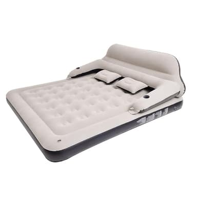 RAPTAVIS Matelas gonflable pour 2 personnes - Auto-gonflant - Avec tête de lit et oreiller - Matelas gonflable - Lit d'invité pliable - Camping
