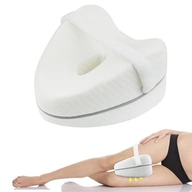 LxsNyvantic Coussin de Jambe,Coussin Entre Jambes pour Dormir,Conception Ergonomique - livré avec des Sangles de Jambe pour soulager Les douleurs du Dos et des Hanches (Convient aux Femmes Enceintes)