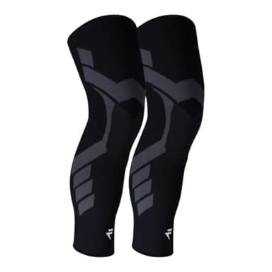 Flytex - Maintiens de Compression V2 - Soulagement Douleurs & Blessures aux Genoux - Arthrose, Menisque Fissuré, Ligament Croisé, Essui-Glace - Idéal pour Running, Rando, Vélo, Fitness, Basketball, L