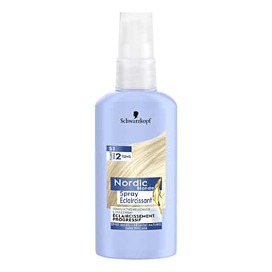 Nordic Blonde - Schwarzkopf – Spray éclaircissant S1 – Eclaircissement Progressif – Eclaircit Jusqu’à 2 tons – Effet Soleil – Résultat Naturel – Activé par la Chaleur – Sans Rinçage – 125 ml