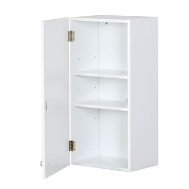 KARAT - Armoire pour Salle de Bain - Meuble de Toilettes avec étagères réglables - Bathroom Cabinet - Armoire à Pharmacie - Tiroir Amovible (Nebraska, 20 cm (P) x 30 cm (L) x 60 cm (H))