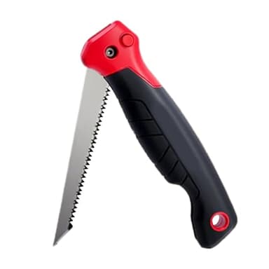 Yonuaret Scie À Guichet Pliante,Lame 15 cm pour Bois Placage & Cloisons Sèches - Petite Scie Murale À Triple Denture Pour Métal Tubes PVC Placo | Outil de Découpe Pour Placoplâtre et Matériaux