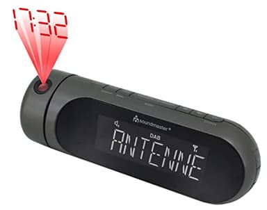 Soundmaster UR6700AN Radio-réveil Dab+ et FM (Double Alarme) avec projecteur de Projection