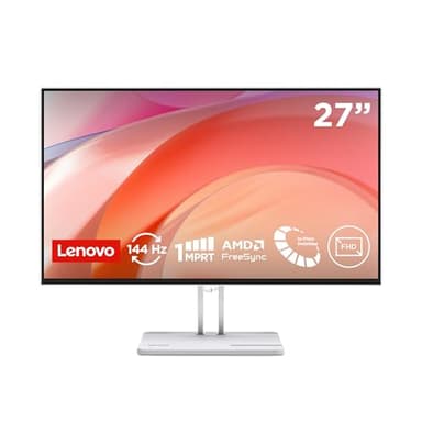 Lenovo L27-4C - Écran 27'' FHD (IPS, 144 Hz, 1 ms, VGA+2xHDMI, Cable HDMI) - Gris