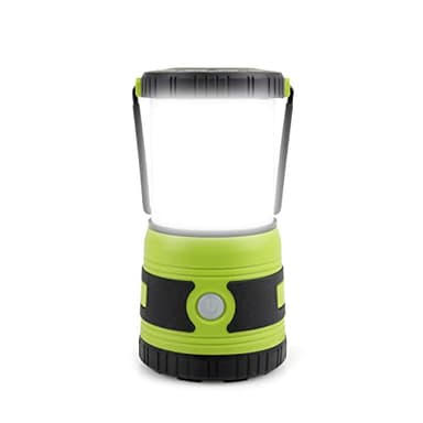 Lampe de camping LED 1500 lumens 4 modes d'éclairage, Lampe de recherche à intensité variable, Alimentation par batterie, Convient pour Marche de nuit, Tentes, Coupure de courant