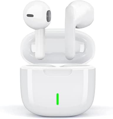 Écouteurs Bluetooth sans Fil, Bluetooth 5.3 Intra-Auriculaires Casque avec 4 ENC Réduction Antibruit Mic, 50H Hi-FI Son Stéréo Contrôle Tactile, IP7 Étanche Sport Oreillette pour iPhone Android Galaxy