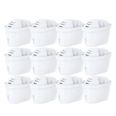 Mutital lot de 12 Cartouches filtrantes pour l’eau, Compatibles avec les filtres Brita Maxtra+, Aquaphor, Dafi, et autres carafes filtrantes – Filtration au charbon actif (12)