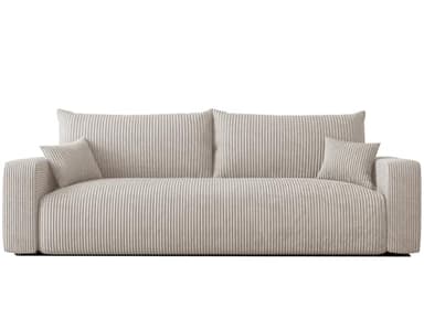 IDOHOME Canapé Lit 246x93 cm - Canapé 3 Places Convertible Velours Côtelé - 3-Seater Convertible Sofa Bed