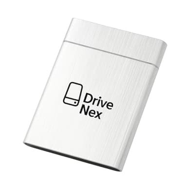 DriveNex | Disque Dur Externe | 2 Téraoctets | Stockage SSD | Stockage Externe | Stockage de Données | Disque Dur Externe (Argent)