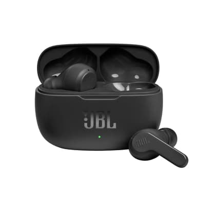 JBL Wave 200TWS - Écouteurs intra-auriculaires véritablement sans fil - Avec technologie Bluetooth et assistant vocal - Autonomie jusqu'à 25 hrs - Étui de recharge inclus - Noir