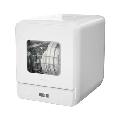 Hermitlux Mini lave-vaisselle de table, 6+1 Programmes de lavage, 5 Couverts et réservoir d'eau de 5L