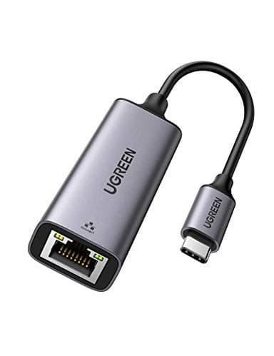 UGREEN Adaptateur USB C Ethernet Gigabit Thunderbolt vers RJ45 Réseau LAN 1Gbps Compatible avec iPhone 17 Pro Max Air 16 15 MacBook iPad Air 2024 Surface 10 Galaxy S25 Ultra Tab S9 (Gris)