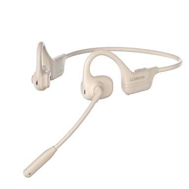 LOBKIN Casque à Conduction Aérienne, Casque Bluetooth sans Fil Oreille Ouverte avec Microphone Antibruit, Écouteurs Conduction Aérienne pour Travail, Appels et Réunions