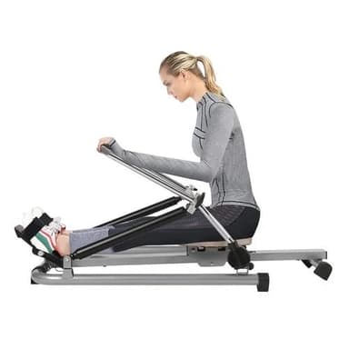 Rameur pliable pour la maison | Rameur hydraulique avec écran LCD | Rameur pour la maison charge de 120 kg, rameur ergomètre pour entraînement complet du corps