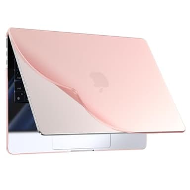 BlueSwan Compatible avec Coque MacBook Air 13 Pouces M5 M4 M3 M2 2026 2025 2024 2022 Mac Book Air 13,6 (A3449 A3240 A3113 A2681) PP Étui Meilleure Adaptation au Corps, Anti-Rayures - Rose Pêche Mat