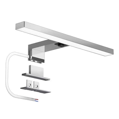 DEELUX Lampe Miroir LED Salle de Bain Avec Interrupteur, 30CM 500LM 5W Luminaire Salle de Bain 4000K Blanc Neutre 230V, Applique Salle Bain Murale 230V éclairage de salle de bain IP44 étanche