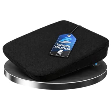 FS Coussin biseauté ergonomique de qualité supérieure - Coussin d'assise pour chaise de bureau et voiture - Coussin orthopédique contre les maux de dos - Rehausseur pour adultes - Confort pour le