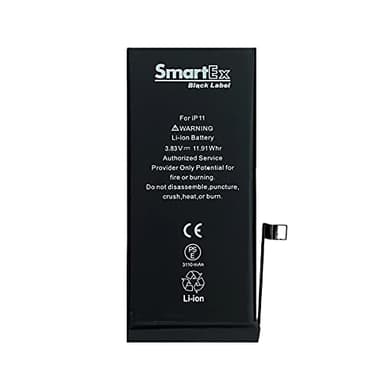 Smartex® Black Label Batterie Compatible avec iPhone 11-3110 mAh | Garantie 2 Ans