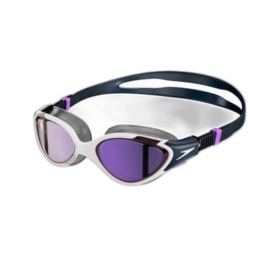 Speedo Femmes Lunettes de natation Biofuse 2.0 à effet miroir | Conception adaptée au visage féminin | Mécanisme d’ajustement breveté | Antibuée | Anti-fuites | Tenue confortable