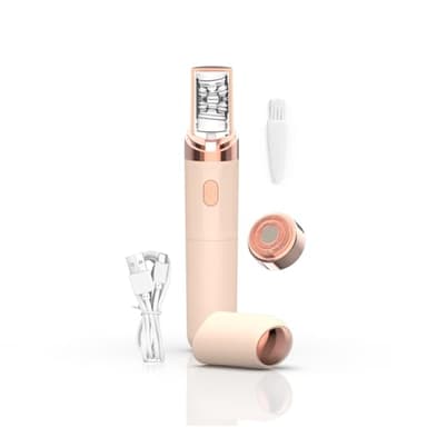 Générique EpilSmooth Épilateur Visage, EpilSmooth 2 en 1épilateur Visage, epilateur sourcil, epilateur Electrique Femme Visage,USB Rechargeable avec Lumière LED Intégrée pour Epilation Sourcil Visage