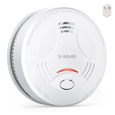 X-Sense Détecteur Fumée Aimant,Alarme Incendie sans Fil Interconnectée (Station de Base SBS50 Requise), Contrôle Tout-en-Un Via l’Application X-Sense Home Security, SD11-MR, Lot de 1