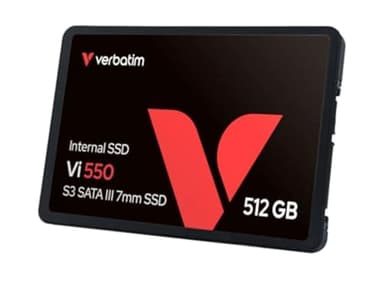 VERBATIM Vi550 S3 SSD - SSD interne 512GB - Solid State Drive - 2.5'' interface SATA III - disque dur interne SSD technologie 3D NAND - SSD 512GB haute performance - 560MB/s - noir