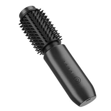 Lurowo Brosse Thermique sans Fil, Brosse Chauffante Céramique avec 4 Températures Réglables, Portable Rechargeable Fer à Boucler, Brosse Ronde Chauffante pour Coiffante de Voyage