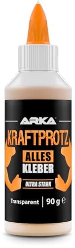 Colle universelle 100 ml – collage au lieu de perçage – ultra résistante, transparente & rapide – flexible & étanche – KRAFTPROTZ Superglue pour bois, métal, plastique, tissu, papier & bricolage