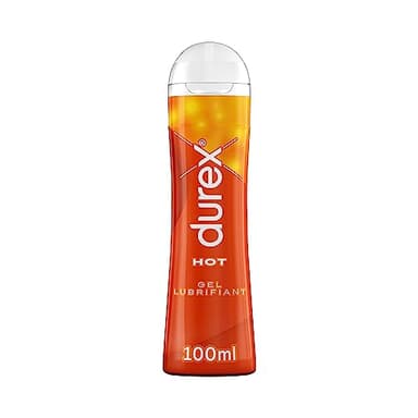 Durex Gel Lubrifiant Hot - Effet Chaleur - Lubrifiant à base d'eau - 100ml