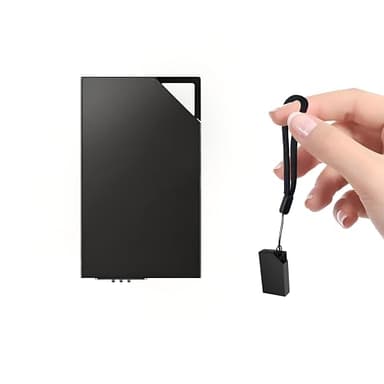 Gonikli Dictaphone Espion avec 64 Go de Mémoire, Rechargeable par USB Enregistreur Vocal, Dictaphone Espion et Activation Vocale, Espion Enregistreur pour Cours, Réunions （3 * 2 * 0.6）