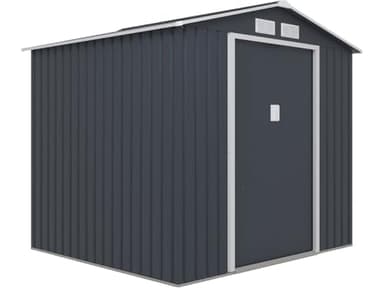 Abri de Jardin métal Vegas - 4,07 m² - Gris