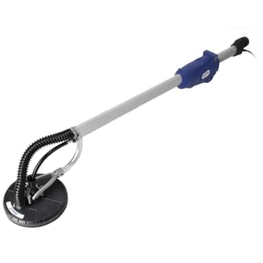 DEDRA Ponceuse Girafe Professionnelle 710W (DED7748) – Ponceuse à long bras pour plâtre et gypse (225 mm) avec tête articulée, système d'éclairage LED intégré et vitesse variable