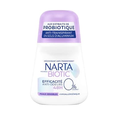 Narta Déodorant Bille Biotic Peaux Sensibles 50 ml