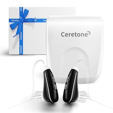 Amplificateur Auditif - Paire d'amplificateurs sonores personnels Comprend Un Appareil Droit Et Gauche avec suppression intelligente du bruit, 4 modes et volume réglable (Noir)