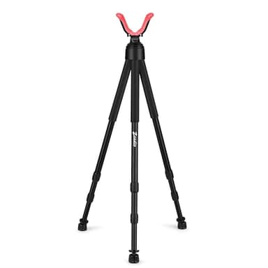 Zeadio Support de trépied avec poignée en Mousse Haute densité, Jambe verrouillable à Rotation et tête de Support de V-Yoke sans marquage pour Les activités en Plein air