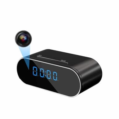 1080P Mini Camera Espion Sans Fil Wifi Camera de Surveillance Wi-Fi Interieur Maison Sans Fil Camera Infrarouge Streaming Wifi a Distance Discrete Detecteur de Mouvement Vision Nocturne (Black)