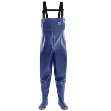 Aikelai Waders Peche Homme Imperméable,Cuissardes De Pêche,Waders Neoprene de 3-Ply,Waders de Peche,Cuissarde Peche Homme (Bleu, EU44)