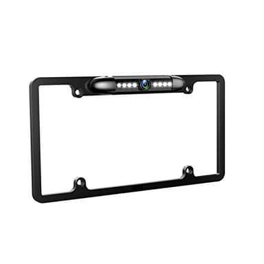 KEEPXYZ License Plate Rear View Backup Camera Reverse Parking Back Camera 8 IR LED Night Vision Waterproof 170° Viewing Angle Universal Car License Plate Frame Mount for Cars Easy to Install