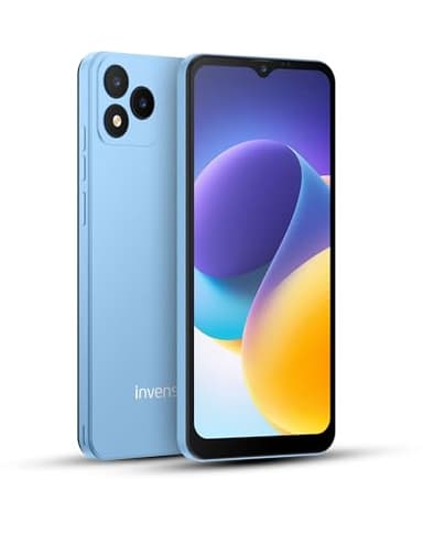invens Note TK01 Smartphone Pas Cher, 4Go +32Go(TF 256GB) Telephone Portable, 6.6" HD+ Écran, 4250mAh Telephone, 16MP+5MP Téléphone, Triple 4G SIM/GPS/OTG/3.5mm, Bleu