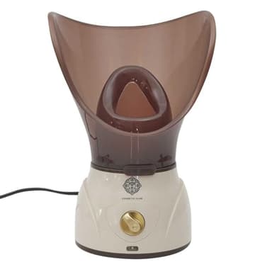 COSMETIC CLUB - SC0595 Sauna Visage Marron - Soin Vapeur Facial à Domicile - Design Ergonomique - Réservoir d'Eau 10-15 min - Améliore l'Hydratation - Marron