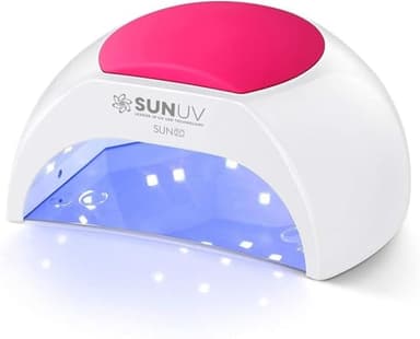 SUNUV Lampe de séchage pour ongles pour salon, compatible avec tous les gels, sèche-ongles automatique portable professionnel, 33 LED, 4 réglages de minuterie : 10/30/60/90 secondes