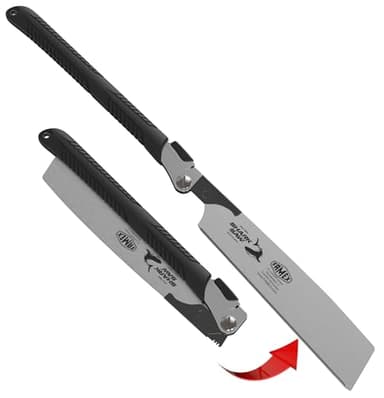 FAMEX 5525 Scie japonaise professionnelle Kataba - Scie à bois japonaise originale - 265 mm - Scie à main pliante - Pour les utilisateurs exigeants et professionnels