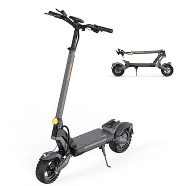Ausom L2 Moteur Unique, Trottinette électrique Pliable, Scooter Électrique Tout-Terrain pour Adultes, Batterie 48V 15.6Ah, Autonomie 70km, Suspension Renforcée, Pneus 10" Anti-Crevaison