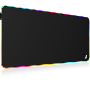 The G-Lab Pad Rubidium - Tapis de Souris Gaming RGB XXL - Rétroéclairage LED 14 Modes - Surface Haute Précision - Hydrorésistant - Base Antidérapante - 800x300x4mm – Idéal pour PC, PS4, PS5, Xbox
