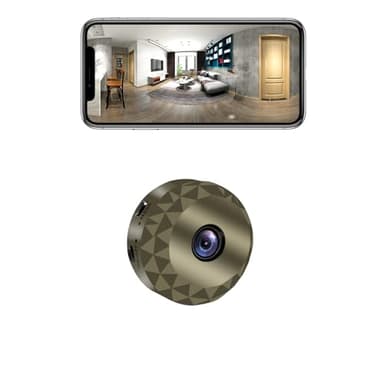 qoiq Camera Espion WiFi 1080P Mini Caméra de Surveillance Interieur/extérieur sans Fil avec Enregistrement Camera Espion a Distance Discrete Enregistreur Spy Cam Detecteur Mouvement (Green Olive)