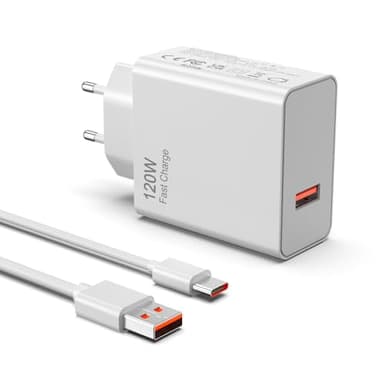 Etssembo 120W Chargeur Rapide USB Compatible avec Xiaomi 14 14t 13 13t 12 12t 12s Pro Lite Redmi Note K60 K50 12 11 Pro Plus Black Shark 3 4 5 Poco X5 F4 X4 GT Mi Turbo 6A Type C Cable