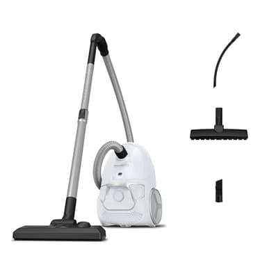 Rowenta Compact Power Aspirateur avec sac, Moteur basse consommation de 900W max, Compact, Haute filtration, 3L RO3967EA, Blanc